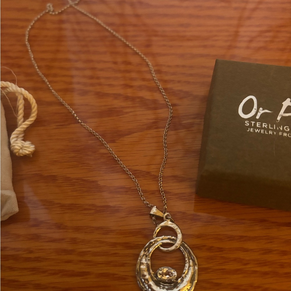 Or Paz Silver Pendant Necklace